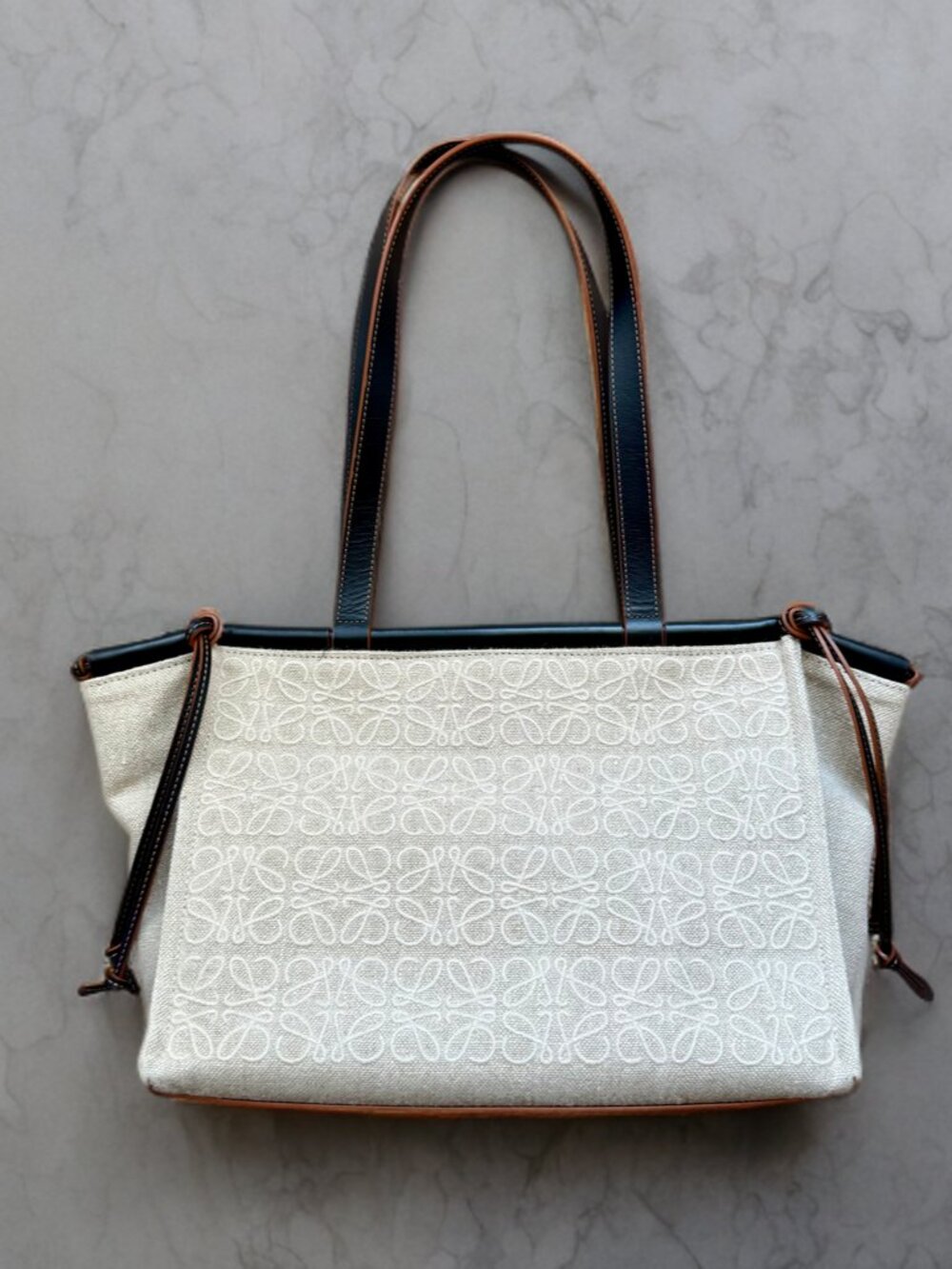 Loewe Anagram Small Canvas Cushion Tote